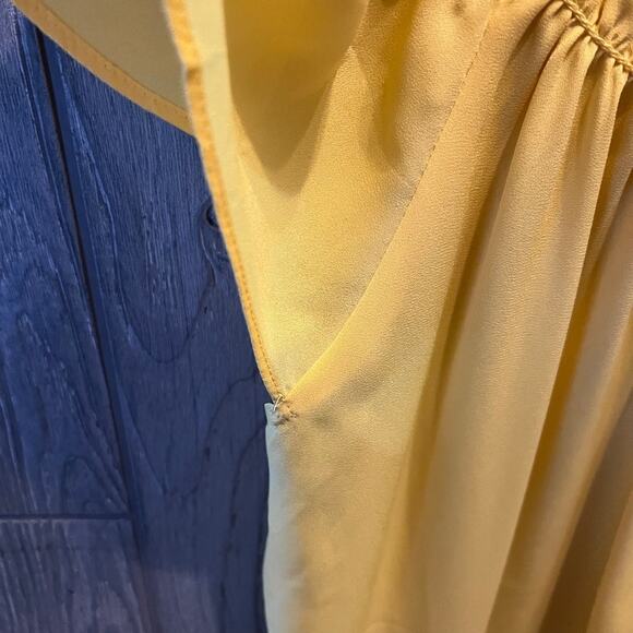 Max Studio Yellow Lace Flowy Blouse - Picture 5 of 7